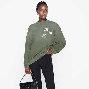 Anine Bing Green Crewneck Sweatshirt